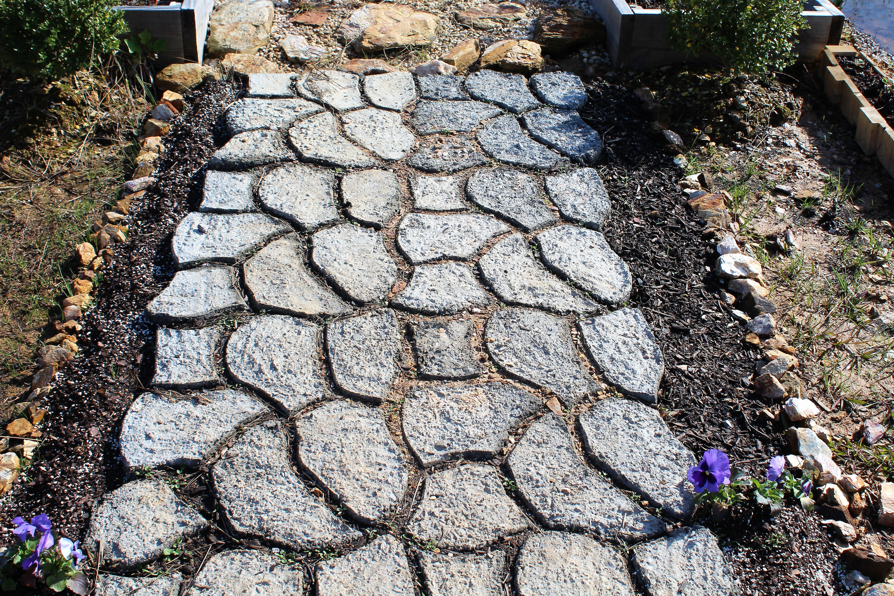 Stone garden path