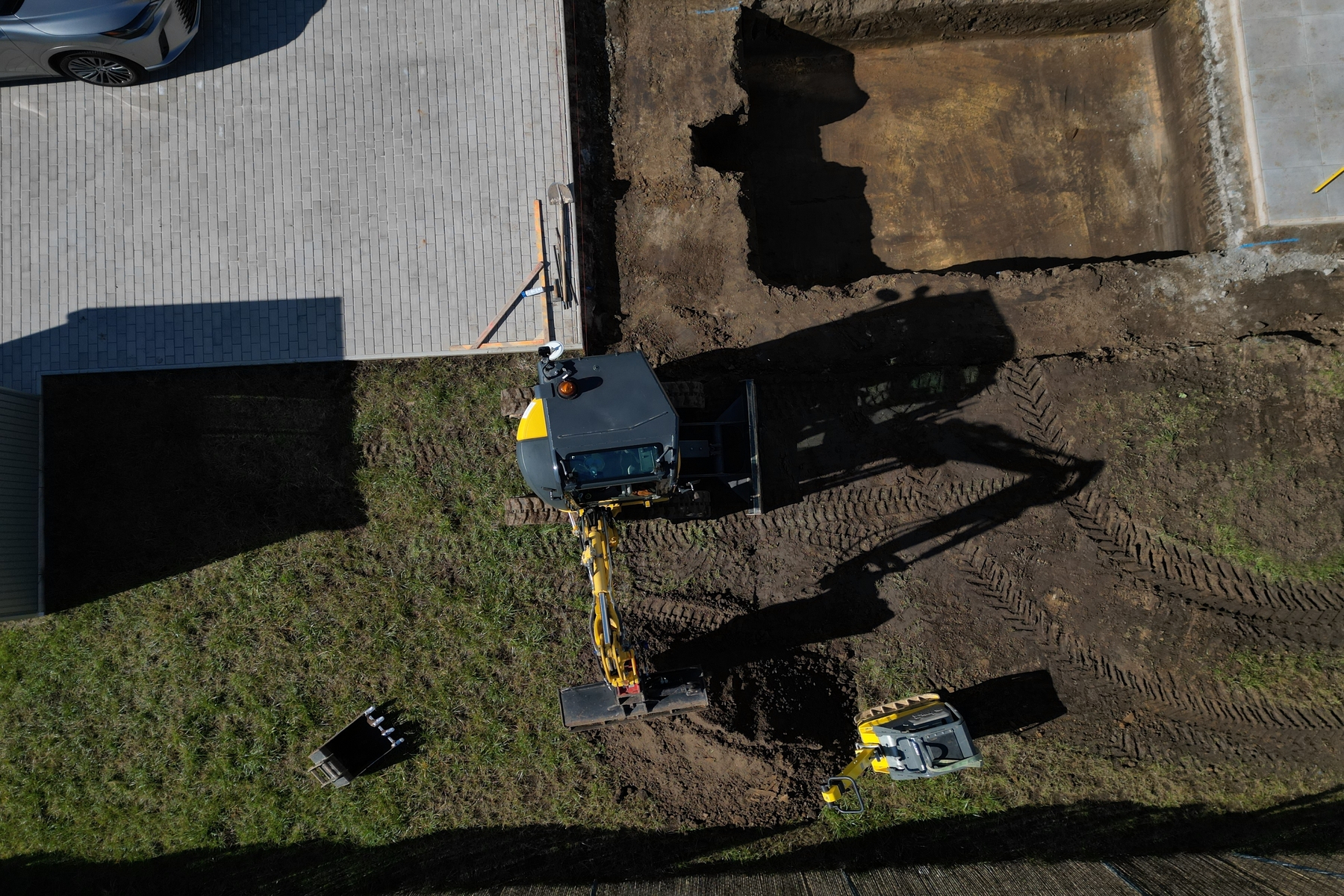 Garden excavation